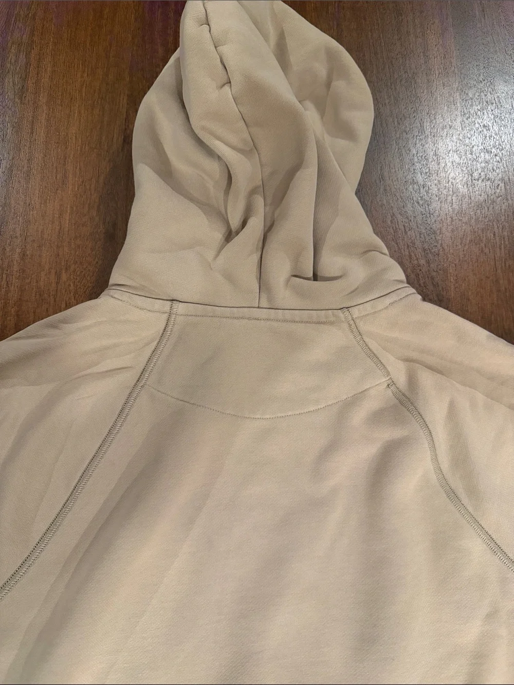 Banana Republic Men's Hooded Sweatshirt in Light Beige